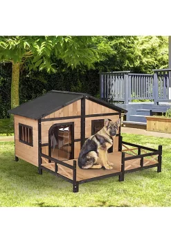 Best reviews of ๐ PawHut 59"x64"x39" Wood Large ๐ Dog House Cabin Style Elevated Pet Shelter w/Porch Deck Natural ๐ 10 Best reviews of ๐ PawHut 59"x64"x39" Wood Large ๐ Dog House Cabin Style Elevated Pet Shelter w/Porch Deck Natural ๐ -Cheap PawHut Store Belk 1004