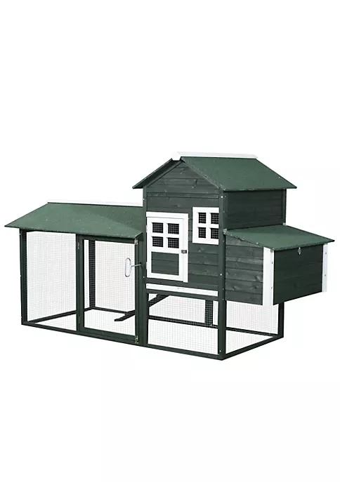 Best reviews of ⭐ PawHut 84" Wooden Chicken Coop Chicken House Poultry Hen Cage with Covered Big Run Nesting Box and Perches Green 🛒 5 Best reviews of ⭐ PawHut 84" Wooden Chicken Coop Chicken House Poultry Hen Cage with Covered Big Run Nesting Box and Perches Green 🛒 - Image 3