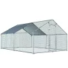 New 🥰 PawHut Galvanized Large Metal Chicken Coop Cage 2 Rooms Walk in Enclosure Poultry Hen Run House Playpen Rabbit Hutch UV and Water Resistant Cover for Outdoor Backyard 10' x 13' x 6' 💯 1 New 🥰 PawHut Galvanized Large Metal Chicken Coop Cage 2 Rooms Walk in Enclosure Poultry Hen Run House Playpen Rabbit Hutch UV and Water Resistant Cover for Outdoor Backyard 10' x 13' x 6' 💯 -Cheap PawHut Store Belk 1041