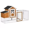 Buy ❤️ PawHut 76Inches Wooden Chicken Coop Outdoor Chicken House Poultry Hen Cage with Glass Slide out Tray Separate Nesting Box White 👏 2 Buy ❤️ PawHut 76Inches Wooden Chicken Coop Outdoor Chicken House Poultry Hen Cage with Glass Slide out Tray Separate Nesting Box White 👏 -Cheap PawHut Store Belk 1081