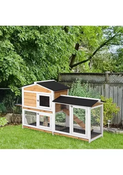 Best reviews of ⭐ PawHut 2 Tier Wood Rabbit Hutch Backyard Bunny Cage Small Animal House with Ramp and Outdoor Run Yellow ✨ 9 Best reviews of ⭐ PawHut 2 Tier Wood Rabbit Hutch Backyard Bunny Cage Small Animal House with Ramp and Outdoor Run Yellow ✨ -Cheap PawHut Store Belk 1108