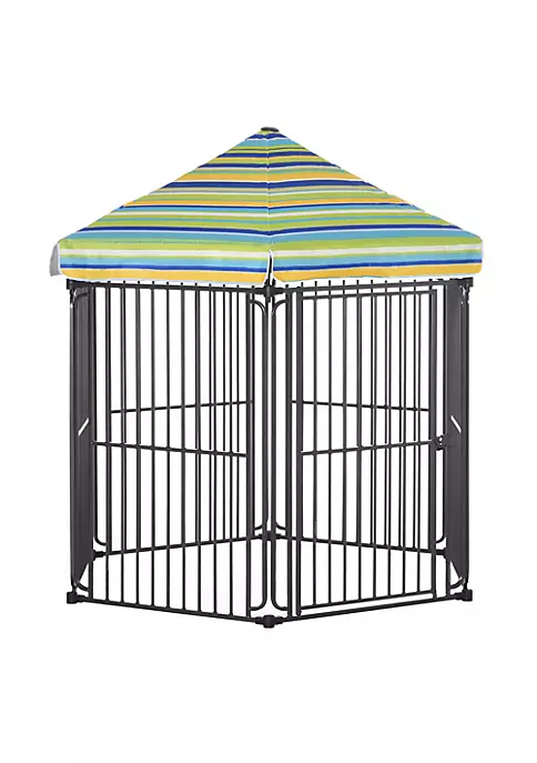 Cheapest π PawHut 60" x 52" Heavy Duty Outdoor Pet Cage Kennel with Weather Resistant Polyester Roof Locking Door and Metal Frame π 5 Cheapest π PawHut 60" x 52" Heavy Duty Outdoor Pet Cage Kennel with Weather Resistant Polyester Roof Locking Door and Metal Frame π - Image 3