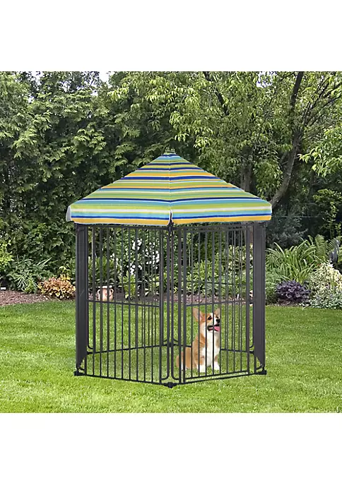 Cheapest π PawHut 60" x 52" Heavy Duty Outdoor Pet Cage Kennel with Weather Resistant Polyester Roof Locking Door and Metal Frame π 6 Cheapest π PawHut 60" x 52" Heavy Duty Outdoor Pet Cage Kennel with Weather Resistant Polyester Roof Locking Door and Metal Frame π - Image 4