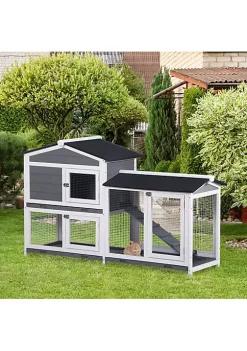 Buy ๐ PawHut 2 Tier Wood Rabbit Hutch Backyard Bunny Cage Small Animal House with Ramp and Outdoor Run Grey ๐ 9 Buy ๐ PawHut 2 Tier Wood Rabbit Hutch Backyard Bunny Cage Small Animal House with Ramp and Outdoor Run Grey ๐ -Cheap PawHut Store Belk 1143