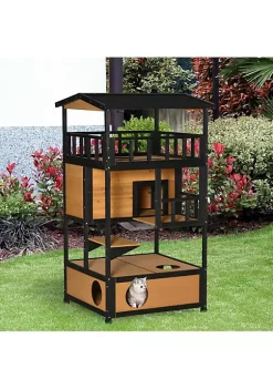 Best deal ๐งจ PawHut Feral Cat House Outdoor Kitten Condo Shelter with Raised Floor Asphalt Roof Escape Door Jumping Platform Natural Wood ๐ 9 Best deal ๐งจ PawHut Feral Cat House Outdoor Kitten Condo Shelter with Raised Floor Asphalt Roof Escape Door Jumping Platform Natural Wood ๐ -Cheap PawHut Store Belk 1178