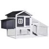 Top 10 😍 PawHut 69" Chicken Coop Wooden Chicken House Rabbit Hutch Pen Outdoor Backyard Poultry Hen Cage with Run w/ Nesting Box Removable Tray for Easy Cleaning Asphalt Roof and Safe Lockable Door 🎁 -Cheap PawHut Store Belk 1186