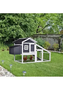 Top 10 😍 PawHut 69" Chicken Coop Wooden Chicken House Rabbit Hutch Pen Outdoor Backyard Poultry Hen Cage with Run w/ Nesting Box Removable Tray for Easy Cleaning Asphalt Roof and Safe Lockable Door 🎁 -Cheap PawHut Store Belk 1188