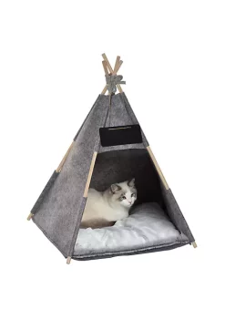 Cheapest ๐ PawHut Pet Teepee Tent Cat Bed ๐ Dog House with Thick Cushion Chalkboard for Kitten and Puppy 32inch Grey โญ 9 Cheapest ๐ PawHut Pet Teepee Tent Cat Bed ๐ Dog House with Thick Cushion Chalkboard for Kitten and Puppy 32inch Grey โญ -Cheap PawHut Store Belk 122