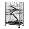 Promo ๐งจ PawHut 50"H 4 Tier Steel Plastic Small Animal Pet Cage Kit for Little Rabbit Guinea Pig Ferret with Wheels Brakes hammock Removable Tray Silver Grey ๐จ Hammertone ๐ 2 Promo ๐งจ PawHut 50"H 4 Tier Steel Plastic Small Animal Pet Cage Kit for Little Rabbit Guinea Pig Ferret with Wheels Brakes hammock Removable Tray Silver Grey ๐จ Hammertone ๐ -Cheap PawHut Store Belk 1231