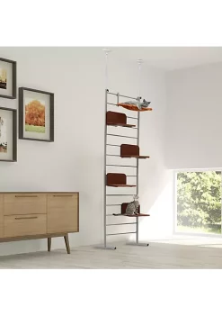 Hot Sale 🌟 PawHut 9' Floor to Ceiling Adjustable Cat Tree Tower Climbing Activity Center 😍 -Cheap PawHut Store Belk 1321