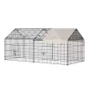 Promo 💯 PawHut 87" x 41" Outdoor Metal Chicken Coop Rabbit Playpen Enclosure Small Animal Kennel Exercise Pen with Weather Proof Cover White 🧨 -Cheap PawHut Store Belk 1367