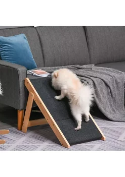 Hot Sale 🔥 PawHut 2 in 1 Folding 🐶 Dog Stairs and Ramp Convertible 🐶 Dog Ramp for Beds Sofa and Cars Portable Folding Pet Ladder Up to 110 Pounds 🧨 -Cheap PawHut Store Belk 138