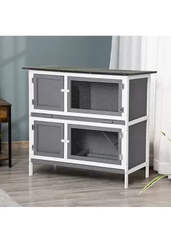 Brand new ๐ PawHut Solid Wood Rabbit/Bunny Hutch with 2 Large Main Rooms Protection from UV Rays and Water and Firm Cage Grey ๐คฉ 10 Brand new ๐ PawHut Solid Wood Rabbit/Bunny Hutch with 2 Large Main Rooms Protection from UV Rays and Water and Firm Cage Grey ๐คฉ -Cheap PawHut Store Belk 1380