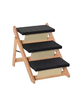 Hot Sale 🔥 PawHut 2 in 1 Folding 🐶 Dog Stairs and Ramp Convertible 🐶 Dog Ramp for Beds Sofa and Cars Portable Folding Pet Ladder Up to 110 Pounds 🧨 -Cheap PawHut Store Belk 139