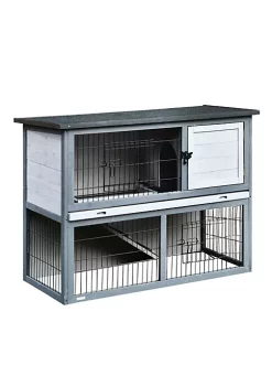 New ๐งจ PawHut 43" L Wooden Rabbit Hutch Pet Playpen 4 Door House Enclosure with Ramp for Rabbits and Small Animals Grey ๐ 9 New ๐งจ PawHut 43" L Wooden Rabbit Hutch Pet Playpen 4 Door House Enclosure with Ramp for Rabbits and Small Animals Grey ๐ -Cheap PawHut Store Belk 1469