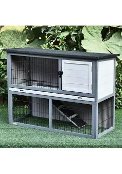 New ๐งจ PawHut 43" L Wooden Rabbit Hutch Pet Playpen 4 Door House Enclosure with Ramp for Rabbits and Small Animals Grey ๐ 10 New ๐งจ PawHut 43" L Wooden Rabbit Hutch Pet Playpen 4 Door House Enclosure with Ramp for Rabbits and Small Animals Grey ๐ -Cheap PawHut Store Belk 1470