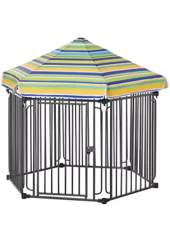 Best Sale ✔️ PawHut 48" x 41" Heavy Duty Outdoor Pet Cage Kennel with Weather Resistant Polyester Roof Locking Door and Metal Frame 😀 -Cheap PawHut Store Belk 1484