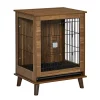 Best deal 😉 PawHut Wooden 🐶 Dog Kennel End Table Furniture with Lockable Magnetic Doors Small Size Pet Crate Indoor Animal Cage Brown 🔥 -Cheap PawHut Store Belk 1567