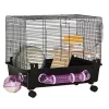 Cheap 😍 PawHut Multi tier Hamster Cage Small Animal Habitat for Hamsters and Gerbils Mesh Wire Ventilated Enclosure with Exercise Wheel Water Bottle and Food Dishes 🛒 -Cheap PawHut Store Belk 1620