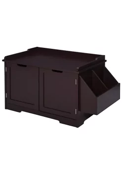 Cheap 🥰 PawHut Wooden Cat Litter Box Enclosure Kitten House with Nightstand End Table and Storage Rack Magnetic Doors Brown 🎉 -Cheap PawHut Store Belk 1647