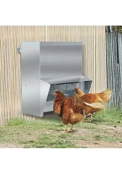 Wholesale 😍 PawHut Automatic Chicken Feeder No Waste Poultry Feeder with Protective Lid for up to 4 Chickens Holds 13 L of Feed ❤️ -Cheap PawHut Store Belk 1698