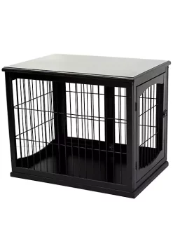 Cheapest 🤩 PawHut 26" Modern Wooden 🐶 Dog Kennel Pet Crate with Lockable Double Door Entrance and Top Shelf Coffee 🔔 -Cheap PawHut Store Belk 17