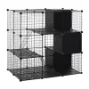 Deals 🌟 PawHut Pet Playpen Small Animal Cage 56 Panels with Doors Ramps and Storage Shelf for Rabbit Kitten Chinchillas Guinea Pig and Ferret ✨ -Cheap PawHut Store Belk 1710