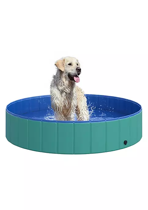 Discount ๐คฉ PawHut Foldable ๐ถ Dog Pool Pet Bathing Tub Collapsible PVC Cats Swimming Pool Outdoor/Indoor with Nonslip Bottom Green / Blue 12" x 56" ๐ 5 Discount ๐คฉ PawHut Foldable ๐ถ Dog Pool Pet Bathing Tub Collapsible PVC Cats Swimming Pool Outdoor/Indoor with Nonslip Bottom Green / Blue 12" x 56" ๐ - Image 3