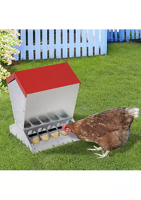 Coupon ๐ PawHut Automatic Chicken and Poultry No Waste Feeder with Protective Lid for up to 10 Chickens Holds 25lbs of Feed โ๏ธ 6 Coupon ๐ PawHut Automatic Chicken and Poultry No Waste Feeder with Protective Lid for up to 10 Chickens Holds 25lbs of Feed โ๏ธ - Image 4