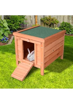 Cheap 🔔 PawHut Small Wooden Rabbit Hutch Guinea Pig House 🦮 Dog Cage with Openable and Waterproof Roof 😉 -Cheap PawHut Store Belk 1768