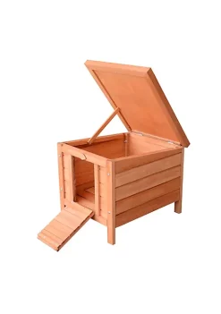 Cheap 🔔 PawHut Small Wooden Rabbit Hutch Guinea Pig House 🦮 Dog Cage with Openable and Waterproof Roof 😉 -Cheap PawHut Store Belk 1769