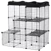 Best Pirce 🛒 PawHut Pet Playpen Small Animal Cage Portable Metal Wire Yard Fence with Door Ramp Platform for Kitten Ferret ❤️ -Cheap PawHut Store Belk 1780