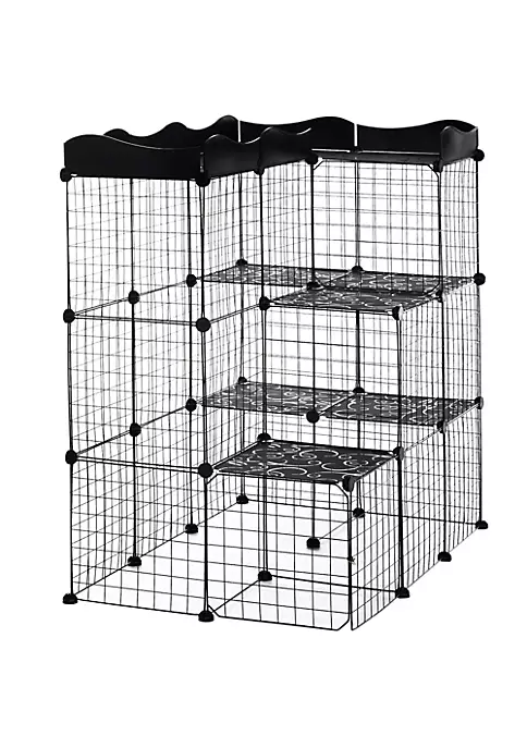 Best Pirce 🛒 PawHut Pet Playpen Small Animal Cage Portable Metal Wire Yard Fence with Door Ramp Platform for Kitten Ferret ❤️ 4 Best Pirce 🛒 PawHut Pet Playpen Small Animal Cage Portable Metal Wire Yard Fence with Door Ramp Platform for Kitten Ferret ❤️ - Image 2