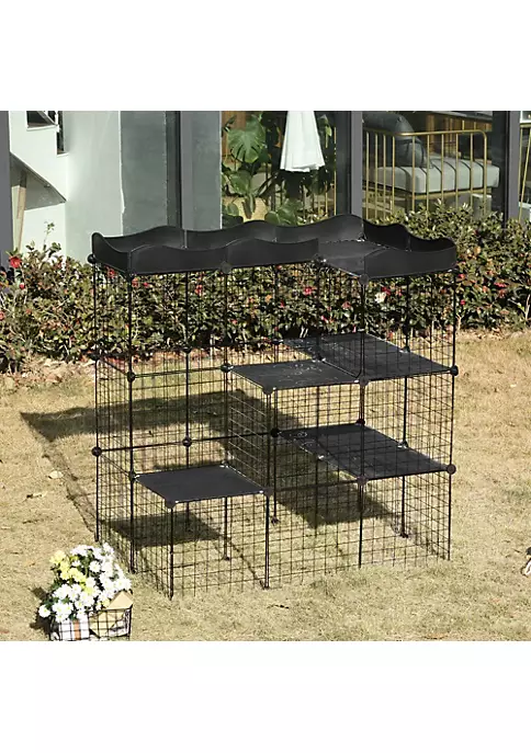 Best Pirce 🛒 PawHut Pet Playpen Small Animal Cage Portable Metal Wire Yard Fence with Door Ramp Platform for Kitten Ferret ❤️ 6 Best Pirce 🛒 PawHut Pet Playpen Small Animal Cage Portable Metal Wire Yard Fence with Door Ramp Platform for Kitten Ferret ❤️ - Image 4