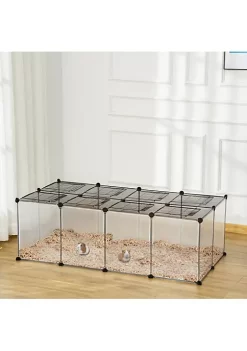 Brand new 🎁 PawHut Pet Playpen Small Animal Cage Transparent Customizable Fence with Door for Hamster Guinea Pigs Chinchilla 14 x 18 in ⭐ -Cheap PawHut Store Belk 1792