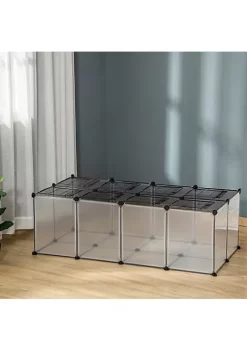 Brand new 🎁 PawHut Pet Playpen Small Animal Cage Transparent Customizable Fence with Door for Hamster Guinea Pigs Chinchilla 14 x 18 in ⭐ -Cheap PawHut Store Belk 1793