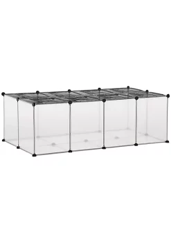 Brand new 🎁 PawHut Pet Playpen Small Animal Cage Transparent Customizable Fence with Door for Hamster Guinea Pigs Chinchilla 14 x 18 in ⭐ -Cheap PawHut Store Belk 1794