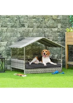 Outlet ๐ PawHut Wicker ๐ฆฎ Dog House Raised Rattan Pet Cabana for Small to Medium sized Animals with Cushion Canopy Comfortable Lounger Charcoal Grey ๐ 9 Outlet ๐ PawHut Wicker ๐ฆฎ Dog House Raised Rattan Pet Cabana for Small to Medium sized Animals with Cushion Canopy Comfortable Lounger Charcoal Grey ๐ -Cheap PawHut Store Belk 1832