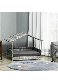 Outlet ๐ PawHut Wicker ๐ฆฎ Dog House Raised Rattan Pet Cabana for Small to Medium sized Animals with Cushion Canopy Comfortable Lounger Charcoal Grey ๐ 10 Outlet ๐ PawHut Wicker ๐ฆฎ Dog House Raised Rattan Pet Cabana for Small to Medium sized Animals with Cushion Canopy Comfortable Lounger Charcoal Grey ๐ -Cheap PawHut Store Belk 1833