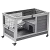 Top 10 🧨 PawHut Wooden Indoor Rabbit Hutch Elevated Cage Habitat with Enclosed Run with Wheels Ideal for Rabbits and Guinea Pigs ✨ -Cheap PawHut Store Belk 192