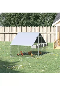 Cheap ๐ฅ PawHut Galvanized Metal Chicken Coop Cage Walk In Poultry Playpen with Cover and Lockable Door for Outdoor Backyard 10' x 6' x 6' Silver ๐ 10 Cheap ๐ฅ PawHut Galvanized Metal Chicken Coop Cage Walk In Poultry Playpen with Cover and Lockable Door for Outdoor Backyard 10' x 6' x 6' Silver ๐ -Cheap PawHut Store Belk 215