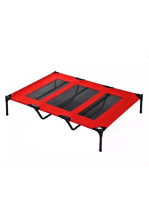 Best Pirce ๐ PawHut 48" x 36" Elevated Breathable ๐ถ Dog Bed Portable Pet Cot w/ Carry Bag Metal Frame Breathable Mesh Indoor and Outdoor Red ๐ 4 Best Pirce ๐ PawHut 48" x 36" Elevated Breathable ๐ถ Dog Bed Portable Pet Cot w/ Carry Bag Metal Frame Breathable Mesh Indoor and Outdoor Red ๐ - Image 2