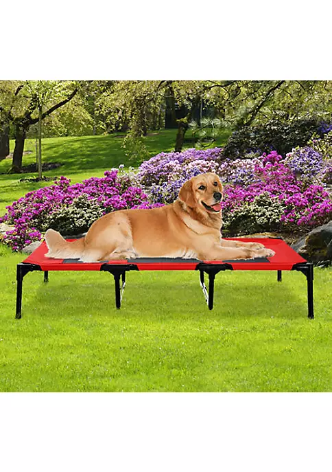 Best Pirce ๐ PawHut 48" x 36" Elevated Breathable ๐ถ Dog Bed Portable Pet Cot w/ Carry Bag Metal Frame Breathable Mesh Indoor and Outdoor Red ๐ 6 Best Pirce ๐ PawHut 48" x 36" Elevated Breathable ๐ถ Dog Bed Portable Pet Cot w/ Carry Bag Metal Frame Breathable Mesh Indoor and Outdoor Red ๐ - Image 4