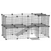 Hot Sale ⭐ PawHut Pet Playpen DIY Small Animal Cage 36 Panels Portable Metal Wire Yard Fence with Door and Ramp for Rabbits Kitten Puppy 14 x 14 in 🎁 -Cheap PawHut Store Belk 287
