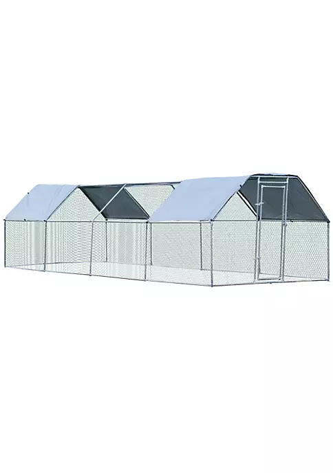 Brand new ๐ฏ PawHut 24' Chicken Coop Galvanized Metal Hen House Large Rabbit Hutch Poultry Cage Pen Backyard with Cover Walk In Pen Run ๐ 4 Brand new ๐ฏ PawHut 24' Chicken Coop Galvanized Metal Hen House Large Rabbit Hutch Poultry Cage Pen Backyard with Cover Walk In Pen Run ๐ - Image 2