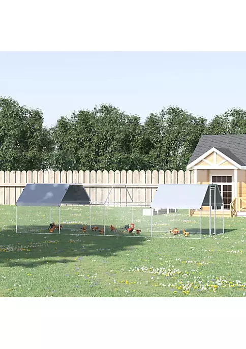 Brand new ๐ฏ PawHut 24' Chicken Coop Galvanized Metal Hen House Large Rabbit Hutch Poultry Cage Pen Backyard with Cover Walk In Pen Run ๐ 5 Brand new ๐ฏ PawHut 24' Chicken Coop Galvanized Metal Hen House Large Rabbit Hutch Poultry Cage Pen Backyard with Cover Walk In Pen Run ๐ - Image 3