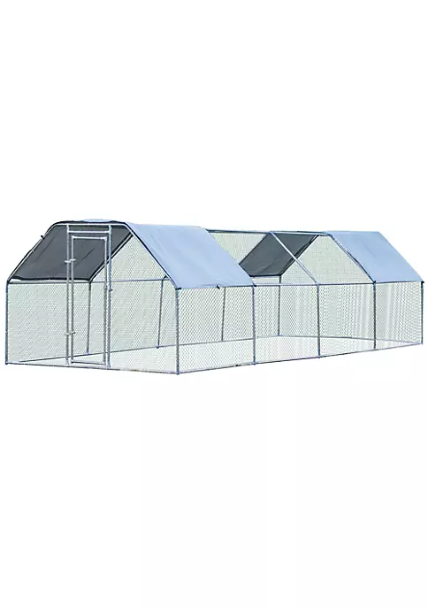 Brand new ๐ฏ PawHut 24' Chicken Coop Galvanized Metal Hen House Large Rabbit Hutch Poultry Cage Pen Backyard with Cover Walk In Pen Run ๐ 7 Brand new ๐ฏ PawHut 24' Chicken Coop Galvanized Metal Hen House Large Rabbit Hutch Poultry Cage Pen Backyard with Cover Walk In Pen Run ๐ - Image 5
