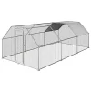 Top 10 🤩 PawHut 18' Chicken Coop Galvanized Metal Hen House Large Rabbit Hutch Poultry Cage Pen Backyard with Cover Walk In Pen Run 😀 -Cheap PawHut Store Belk 402