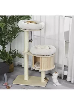 Best reviews of 😍 PawHut 3 Level Cat Tree with Sisal Scratching Posts Fun Cat Badminton Toy for Playing Soft Cushions and Play Areas 😉 -Cheap PawHut Store Belk 445