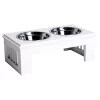 Buy 🥰 PawHut 17" Durable Wooden 🦮 Dog Feeding Station with 2 Included 🦮 Dog Food Bowls and a Non Slip Base White ❤️ 1 Buy 🥰 PawHut 17" Durable Wooden 🦮 Dog Feeding Station with 2 Included 🦮 Dog Food Bowls and a Non Slip Base White ❤️ -Cheap PawHut Store Belk 45